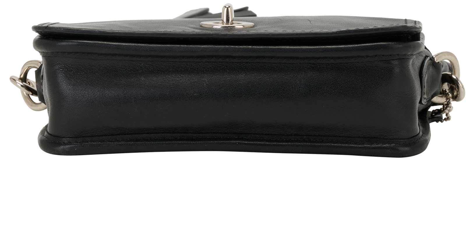 Vintage Penny Crossbody, &pound;90, Handbags, Black, Leather, Top view